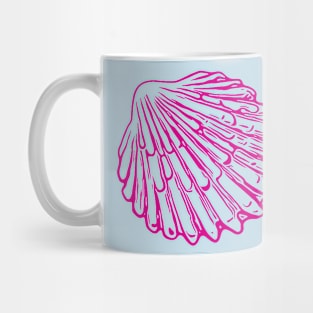 Pink Seashell Beach Shell Ocean Mug